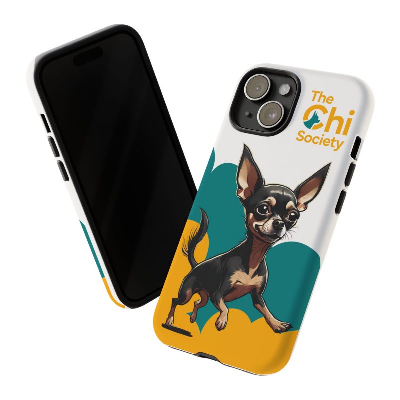 Tough Phone Case – Signature Logo + Running Chihuahua Design - Image 5