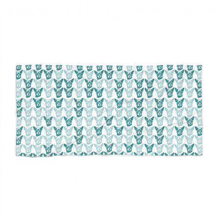 Beach Towel - Nerdy Chihuahua with Glasses Design