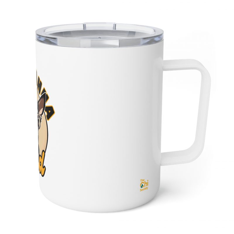 Chihuahua Dad Mug – Glasses Edition | 10oz Insulated Stainless Steel - Image 4