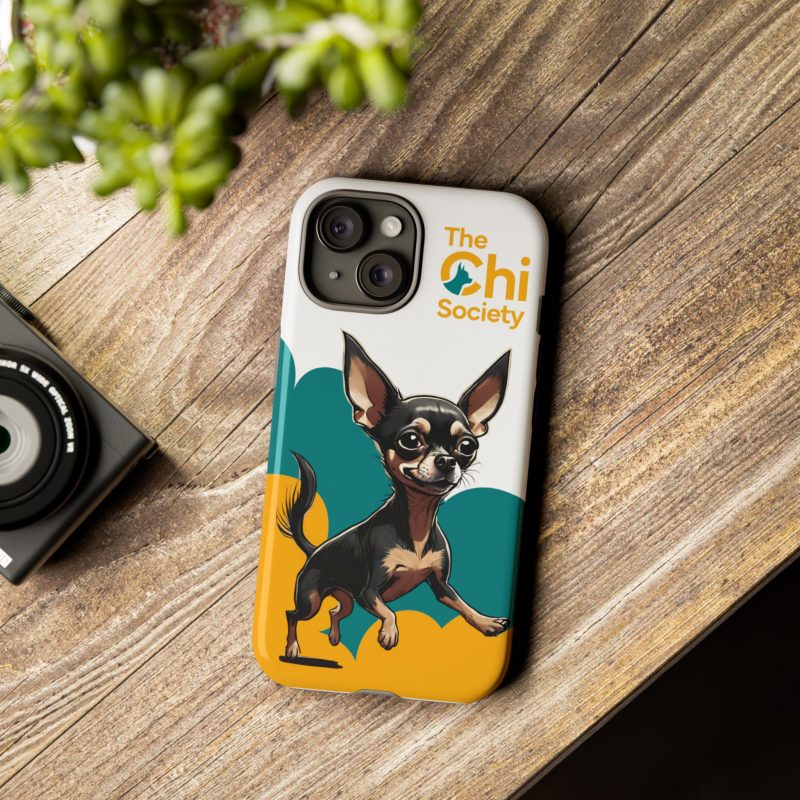 Tough Phone Case – Signature Logo + Running Chihuahua Design - Image 3