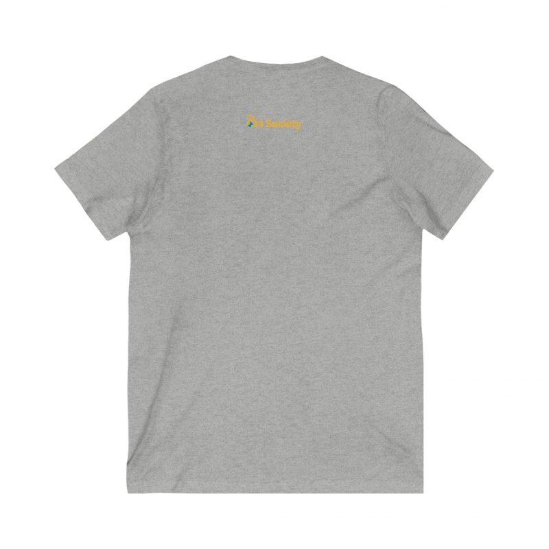 Hooded Chihuahua V-Neck Tee – Unisex Fit - Image 2